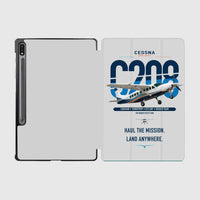 Thumbnail for Cessna 208 Caravan design on light gray samsung tablet tablet case