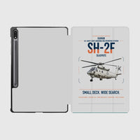 Thumbnail for Kaman SH-2F Seasprite design on light gray samsung tablet tablet case