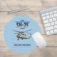 Thumbnail for Kaman SH-2F Seasprite design on light blue round mouse pad