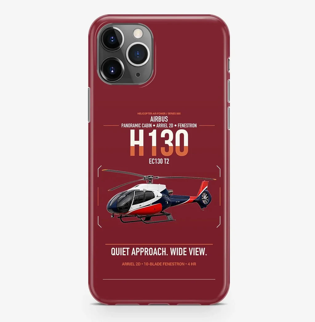 Airbus H130 design on dark red magsafe iphone case, for iPhone Pro Max