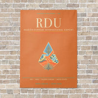 Thumbnail for Raleigh-Durham International Airport RDU - Canvas Framed - Orange