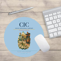 Thumbnail for Chico Regional Airport (CIC) design on light blue round mouse pad