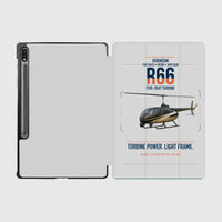 Thumbnail for Robinson R66 design on light gray samsung tablet tablet case