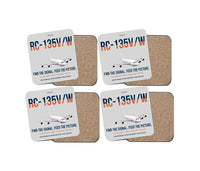 Thumbnail for RC-135V W Rivet Joint design on light gray 4 pieces set coaster