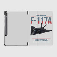 Thumbnail for F-117A Nighthawk design on light gray samsung tablet tablet case