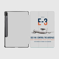 Thumbnail for E-3 Sentry AWACS design on light gray samsung tablet tablet case