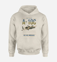 Thumbnail for A-10C Thunderbolt II design on khaki double-side hoodie, single-side print
