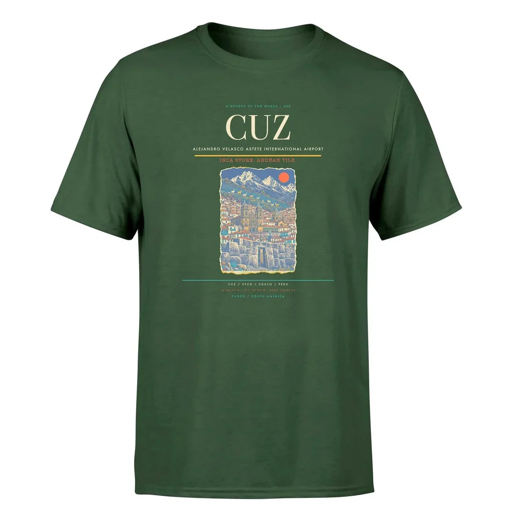 Cusco Airport (CUZ) Premium T-Shirt Dark Green