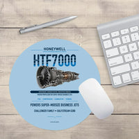 Thumbnail for HTF7000 design on light blue round mouse pad