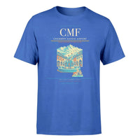 Thumbnail for Chambéry-Savoie Airport (CMF) T-Shirt single-side front print in Blue | chambéry-savoie-airport-cmf-double-side-t-shirt