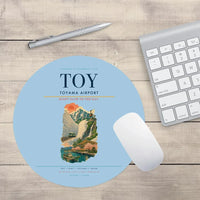 Thumbnail for Toyama Airport (TOY) design on light blue round mouse pad