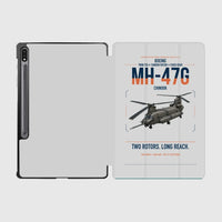 Thumbnail for Boeing MH-47G Chinook design on light gray samsung tablet tablet case