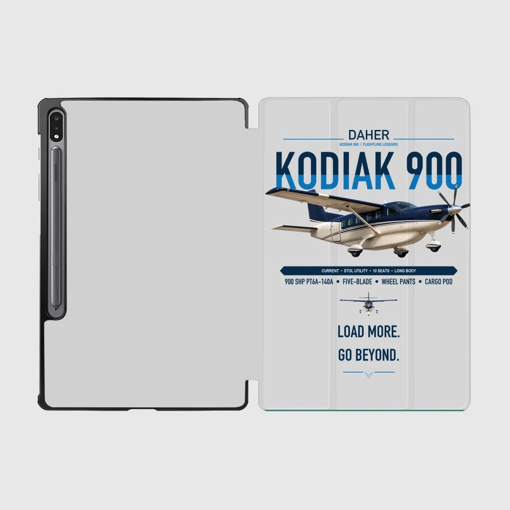 Daher Kodiak 900 design on light gray samsung tablet tablet case
