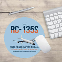 Thumbnail for RC-135S Cobra Ball design on light blue round mouse pad