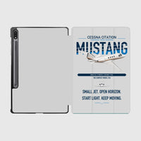 Thumbnail for Cessna Citation Mustang design on light gray samsung tablet tablet case