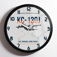 Thumbnail for KC-130J SUPER HERCULES design on light gray framed wall clock
