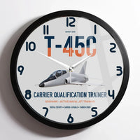 Thumbnail for T-45C Goshawk design on light gray framed wall clock