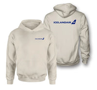 Thumbnail for Icelandair Airlines logo on khaki double side hoodie
