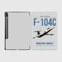 Thumbnail for F-104C Starfighter design on light gray samsung tablet tablet case