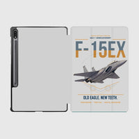 Thumbnail for F-15EX Eagle II design on light gray samsung tablet tablet case