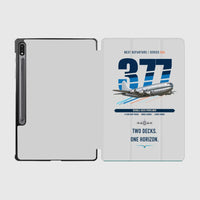 Thumbnail for Boeing 377 Stratocruiser design on light gray samsung tablet tablet case