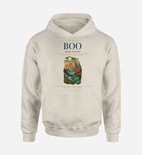 Thumbnail for Bodø Airport (BOO) design on khaki hoodie single-side print