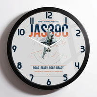 Thumbnail for Saab JAS 39C Gripen design on light gray framed wall clock