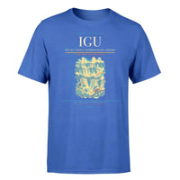 Thumbnail for Foz do Iguaçu International Airport (IGU) T-Shirt single-side front print in Blue | foz-do-iguaçu-international-airport-igu-double-side-t-shirt