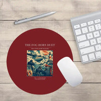 Thumbnail for VINTAGE G4437 - The Fog Horn Duet - Designed Mouse Pads design on darkred round