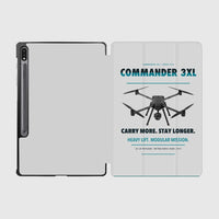 Thumbnail for Draganfly Commander 3XL design on light gray samsung tablet tablet case