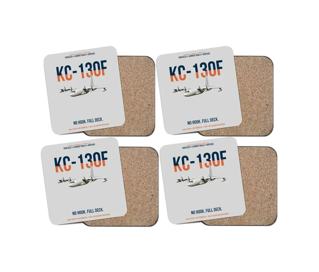 KC-130F BuNo 149798 design on light gray 4 pieces set coaster