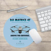 Thumbnail for DJI Matrice 4T design on light blue round mouse pad