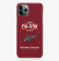 Thumbnail for Sikorsky CH-53K King Stallion design on dark red magsafe iphone case, for iPhone Pro Max