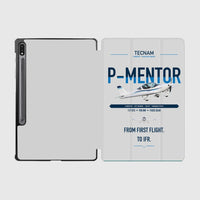 Thumbnail for Tecnam P-Mentor design on light gray samsung tablet tablet case