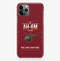 Thumbnail for MD AH-6M Little Bird design on dark red magsafe iphone case, for iPhone Pro Max