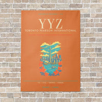 Thumbnail for Toronto Pearson International Airport YYZ - Canvas Framed - Orange