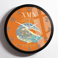 Thumbnail for Xiamen Gaoqi International Airport XMN Wall-Clock Framed - Orange