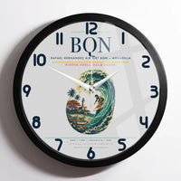 Thumbnail for Rafael Hernández Airport (BQN) design on light gray framed wall clock