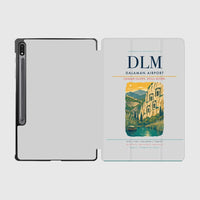 Thumbnail for Dalaman Airport (DLM) design on light gray samsung tablet tablet case