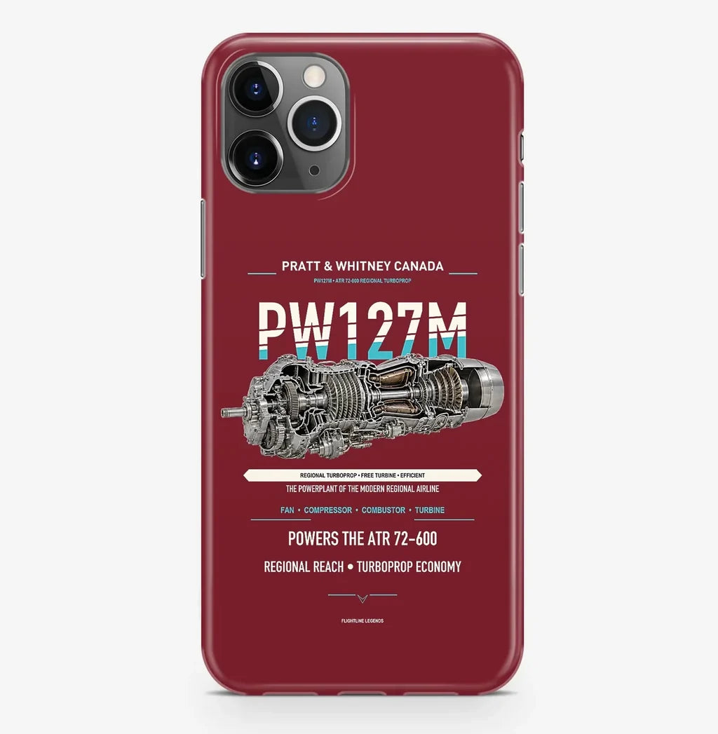 PW127M Case ProMax design on dark red iphone case promax