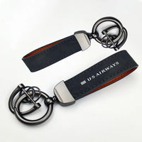 Thumbnail for US Airways Horseshoe Buckle key chain in black