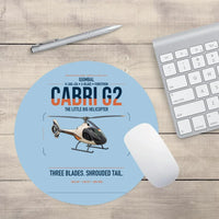 Thumbnail for Guimbal Cabri G2 design on light blue round mouse pad