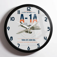 Thumbnail for Messerschmitt Me 262A-1a design on light gray framed wall clock