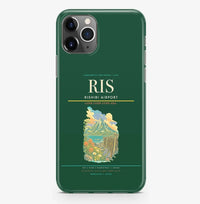 Thumbnail for Rishirifuji Airport (RIS) design on dark green iPhone 16 Pro MagSafe case