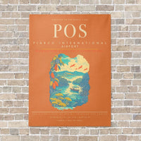 Thumbnail for Piarco International Airport POS - Canvas Framed - Orange