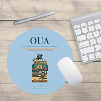 Thumbnail for Thomas Sankara International Airport (OUA) design on light blue round mouse pad