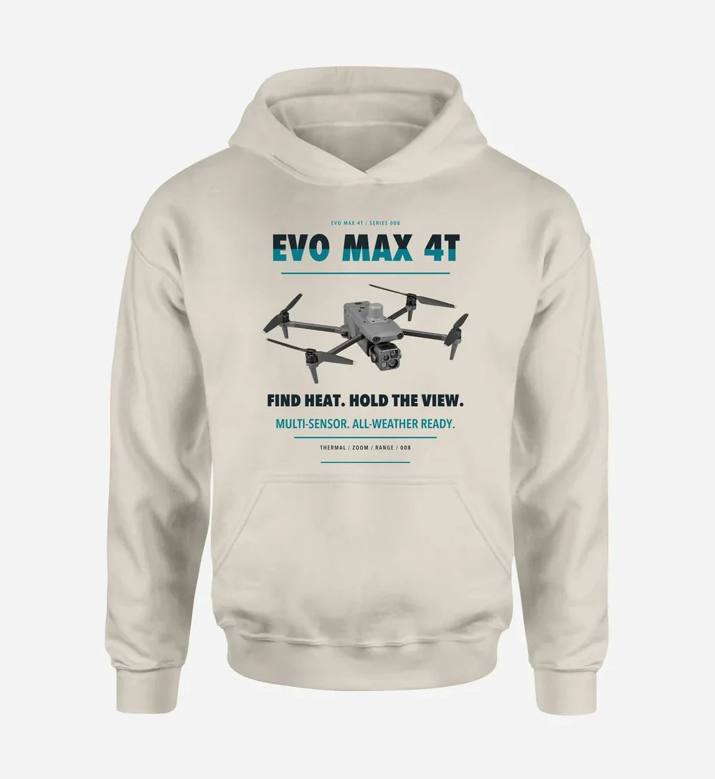 Autel EVO Max 4T design on khaki hoodie single side