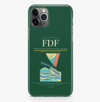 Thumbnail for Fort-de-France Airport (FDF) design on dark green iPhone 16 Pro MagSafe case