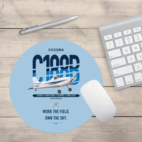 Thumbnail for Cessna A188B AgTruck design on light blue round mouse pad