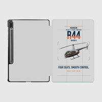 Thumbnail for Robinson R44 Raven II design on light gray samsung tablet tablet case